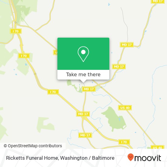 Mapa de Ricketts Funeral Home