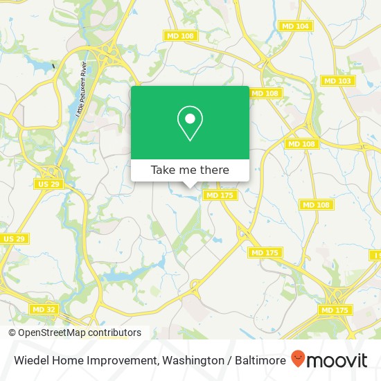 Mapa de Wiedel Home Improvement