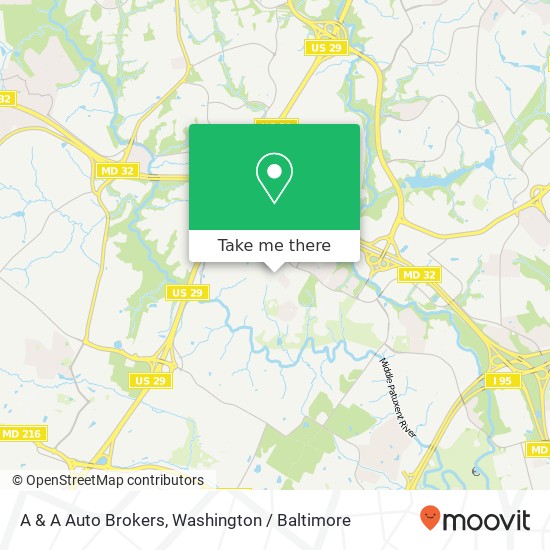 A & A Auto Brokers map