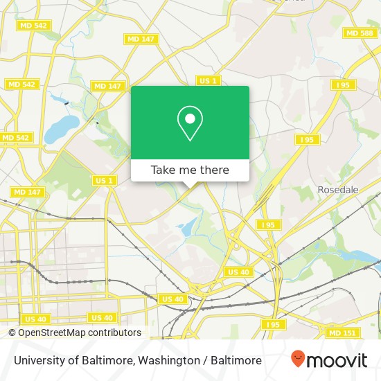 University of Baltimore map