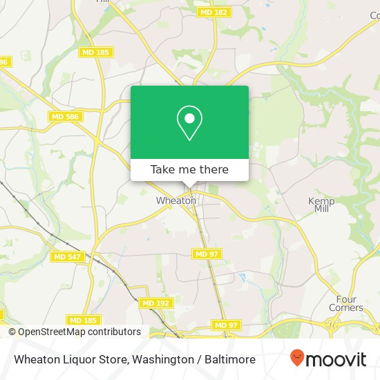 Mapa de Wheaton Liquor Store