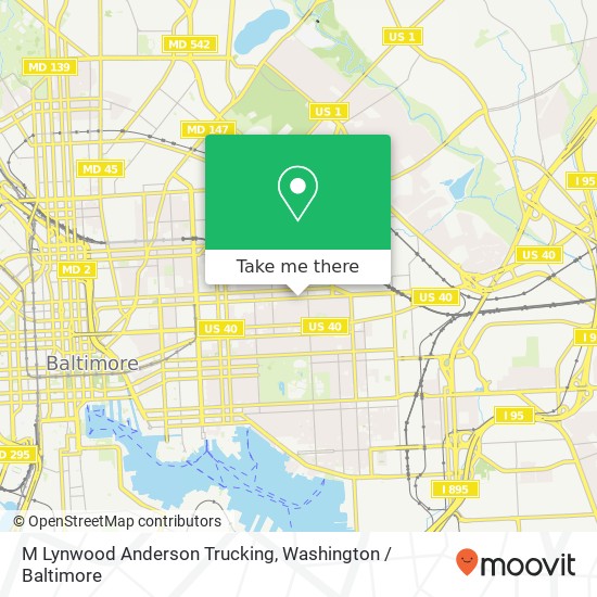 M Lynwood Anderson Trucking map