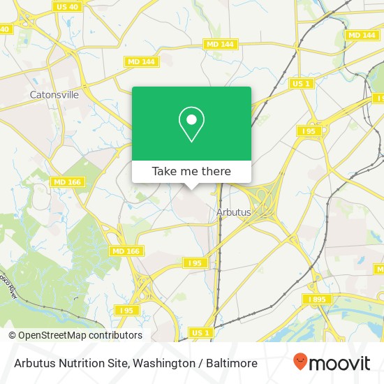 Mapa de Arbutus Nutrition Site