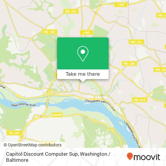 Capitol Discount Computer Sup map