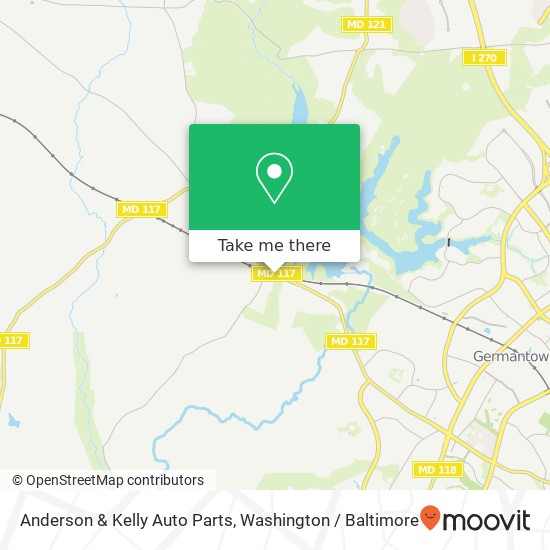 Anderson & Kelly Auto Parts map