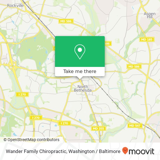 Wander Family Chiropractic map