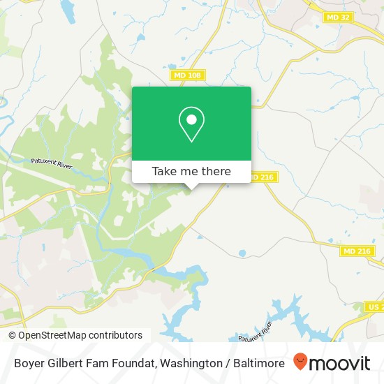 Mapa de Boyer Gilbert Fam Foundat