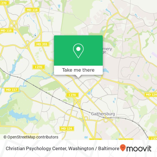 Mapa de Christian Psychology Center