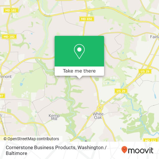 Mapa de Cornerstone Business Products