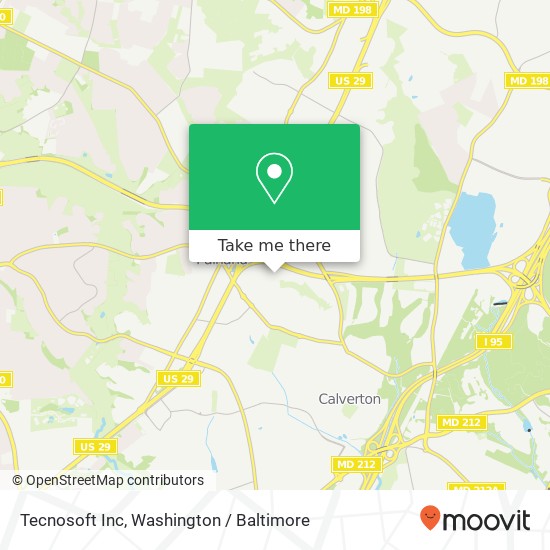 Mapa de Tecnosoft Inc