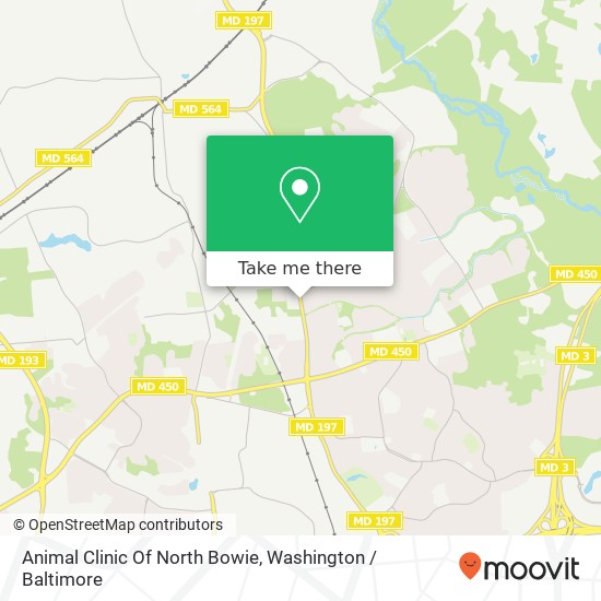 Mapa de Animal Clinic Of North Bowie