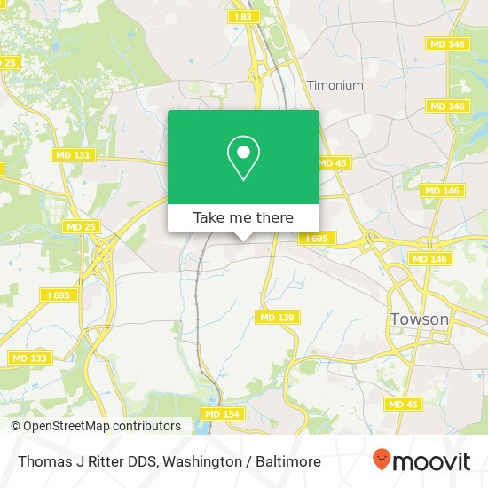 Thomas J Ritter DDS map