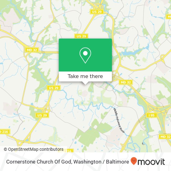 Cornerstone Church Of God map