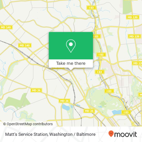 Mapa de Matt's Service Station