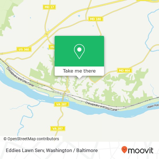 Eddies Lawn Serv map