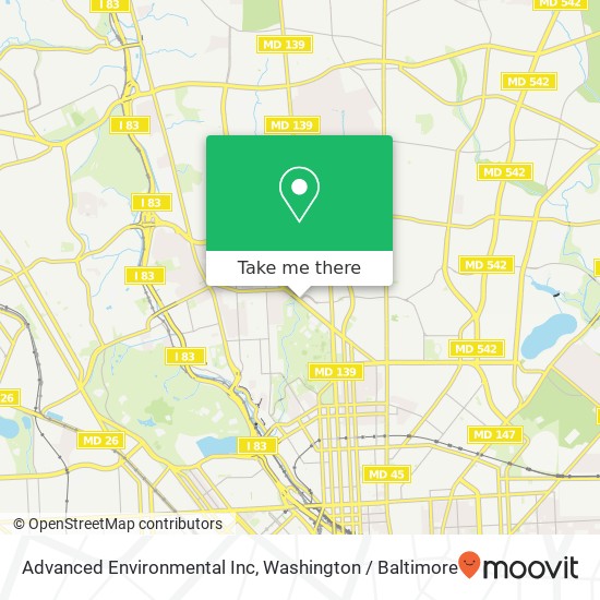 Advanced Environmental Inc map