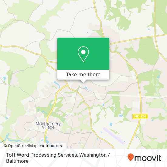 Toft Word Processing Services map