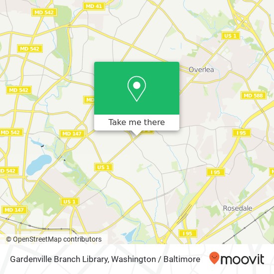 Gardenville Branch Library map