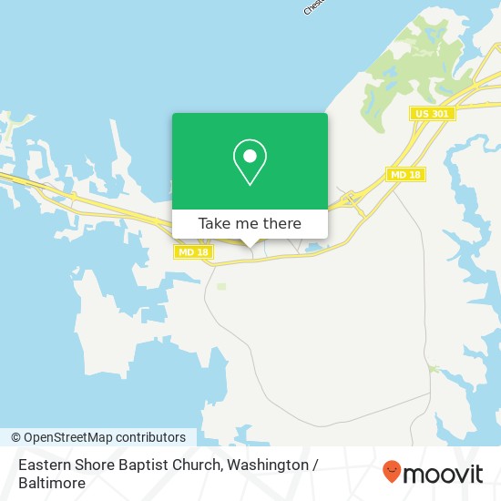 Mapa de Eastern Shore Baptist Church