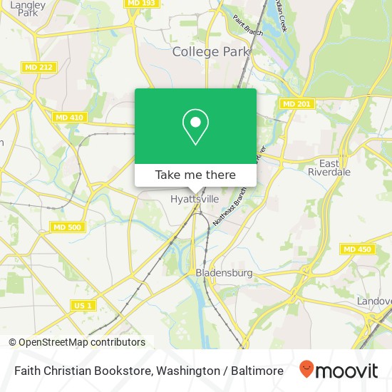 Mapa de Faith Christian Bookstore