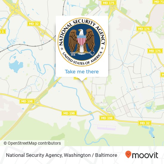 Mapa de National Security Agency