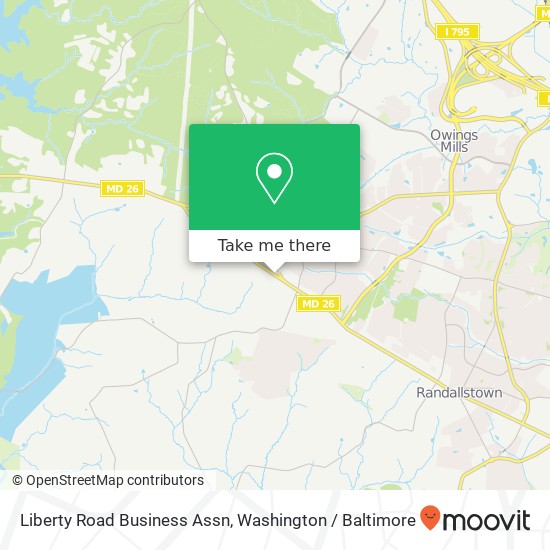 Mapa de Liberty Road Business Assn