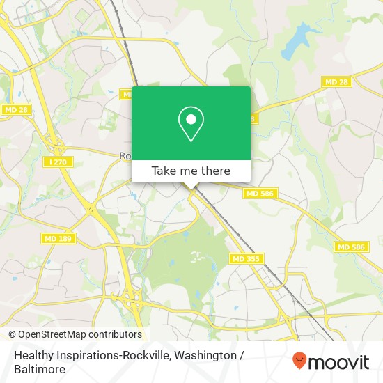 Healthy Inspirations-Rockville map