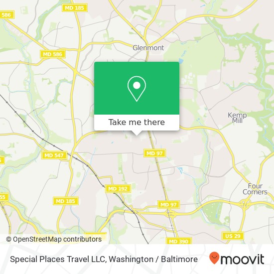 Special Places Travel LLC map