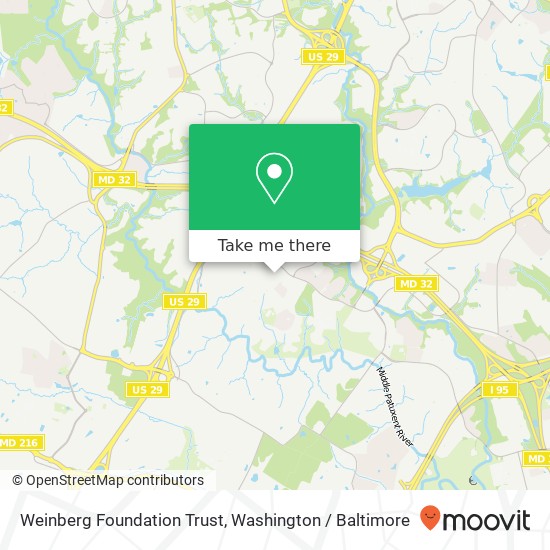 Weinberg Foundation Trust map