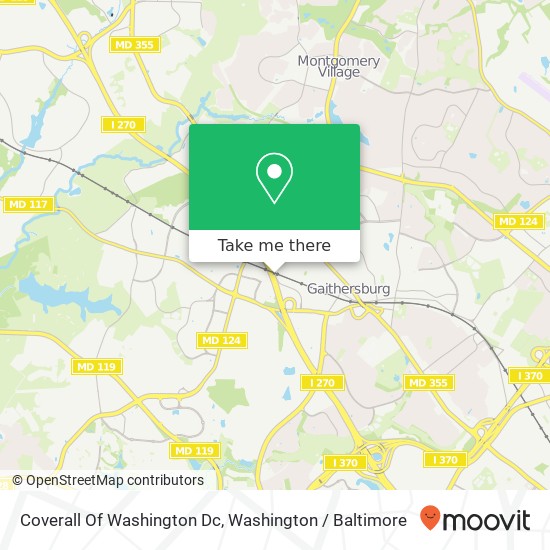 Coverall Of Washington Dc map