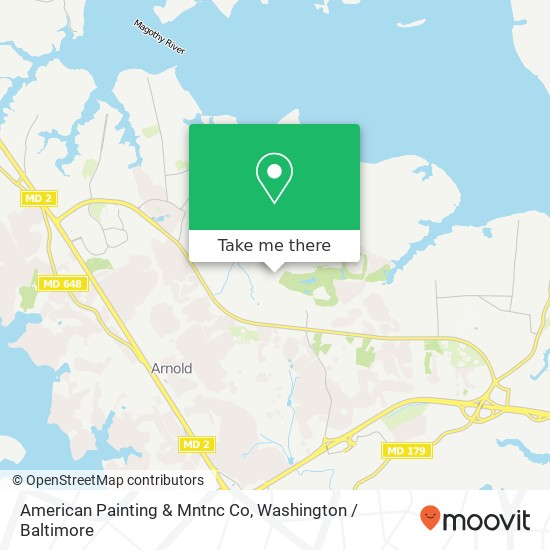 Mapa de American Painting & Mntnc Co