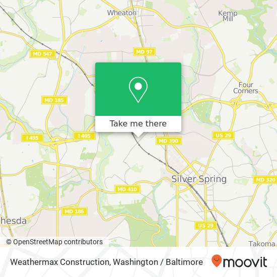 Weathermax Construction map