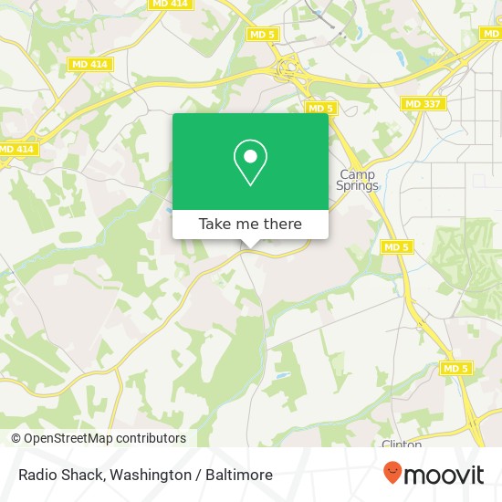 Mapa de Radio Shack