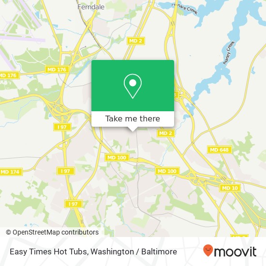 Easy Times Hot Tubs map