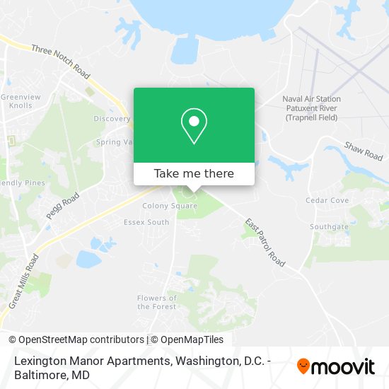 Mapa de Lexington Manor Apartments