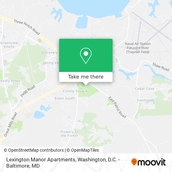 Lexington Manor Apartments map