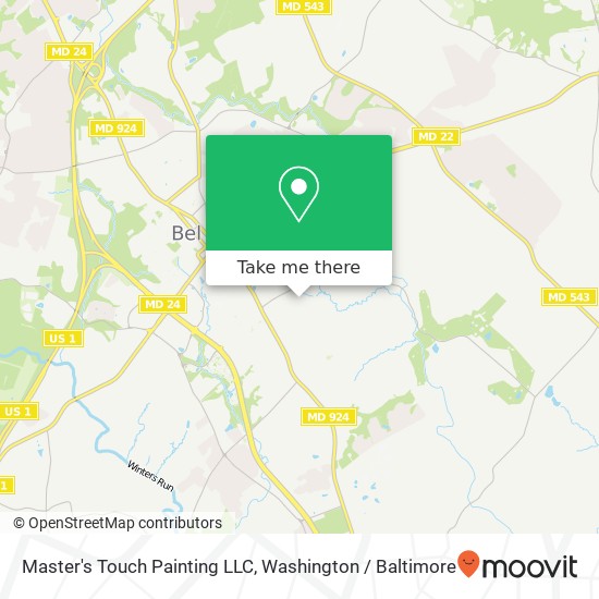 Master's Touch Painting LLC map
