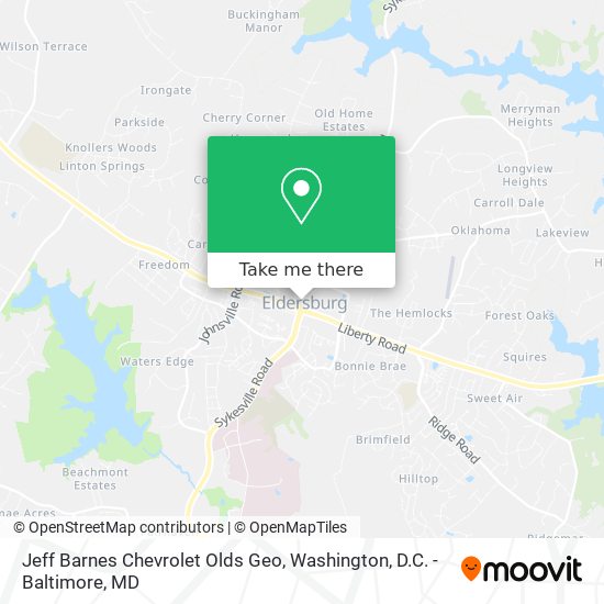 Mapa de Jeff Barnes Chevrolet Olds Geo