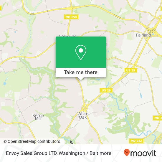 Mapa de Envoy Sales Group LTD