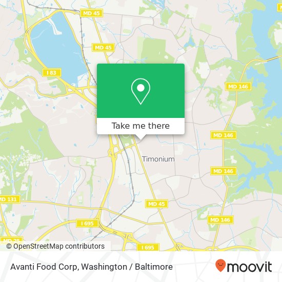 Avanti Food Corp map