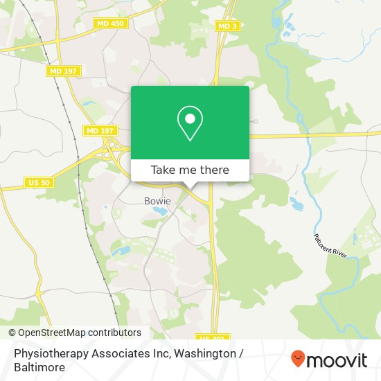 Physiotherapy Associates Inc map