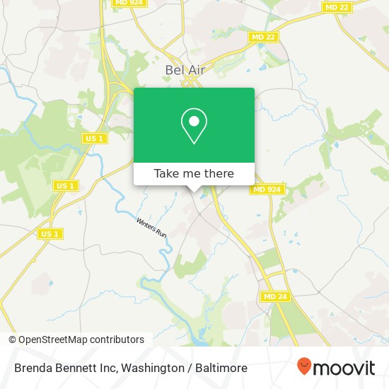 Brenda Bennett Inc map