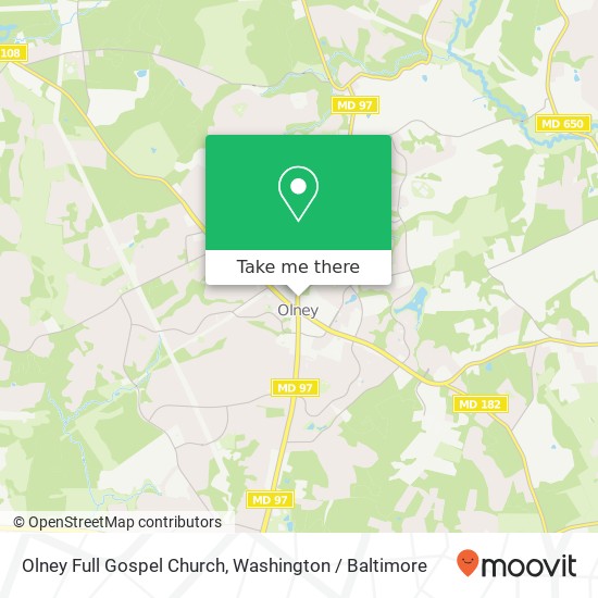 Olney Full Gospel Church map