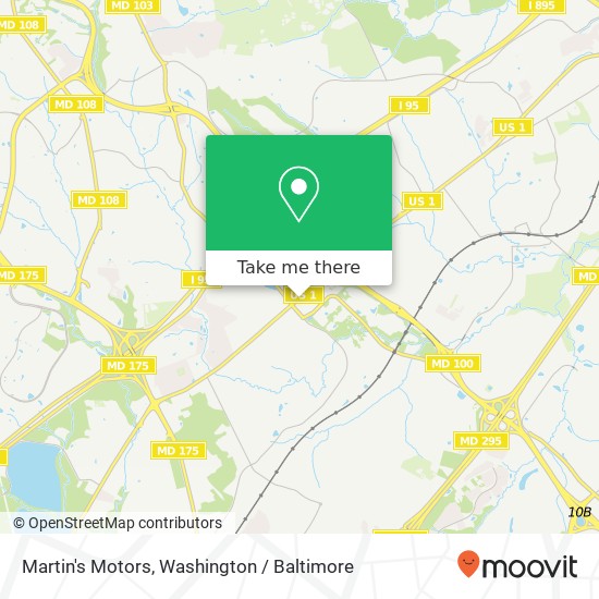 Martin's Motors map