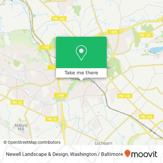 Newell Landscape & Design map