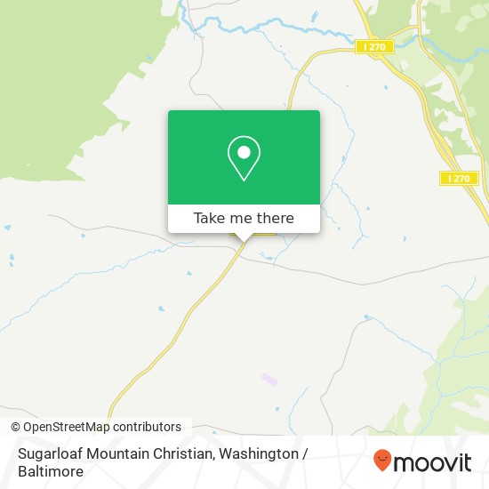 Sugarloaf Mountain Christian map