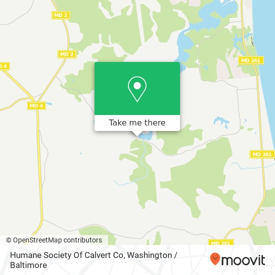 Mapa de Humane Society Of Calvert Co