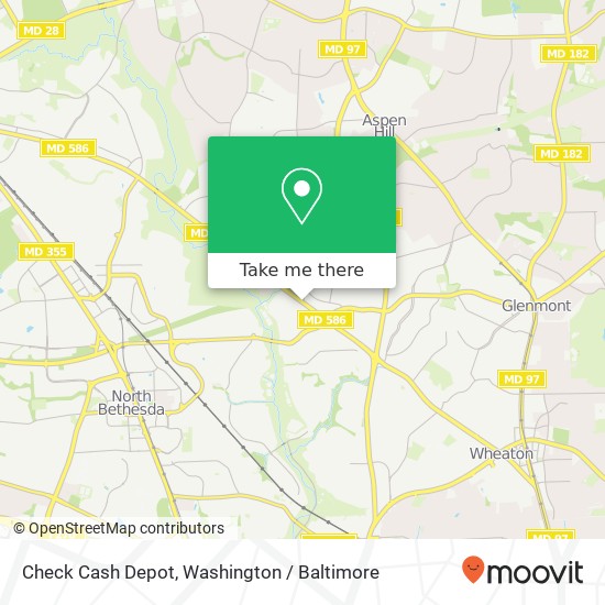 Check Cash Depot map