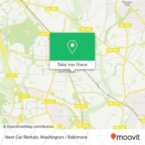 Next Car Rentals map