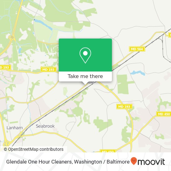 Glendale One Hour Cleaners map